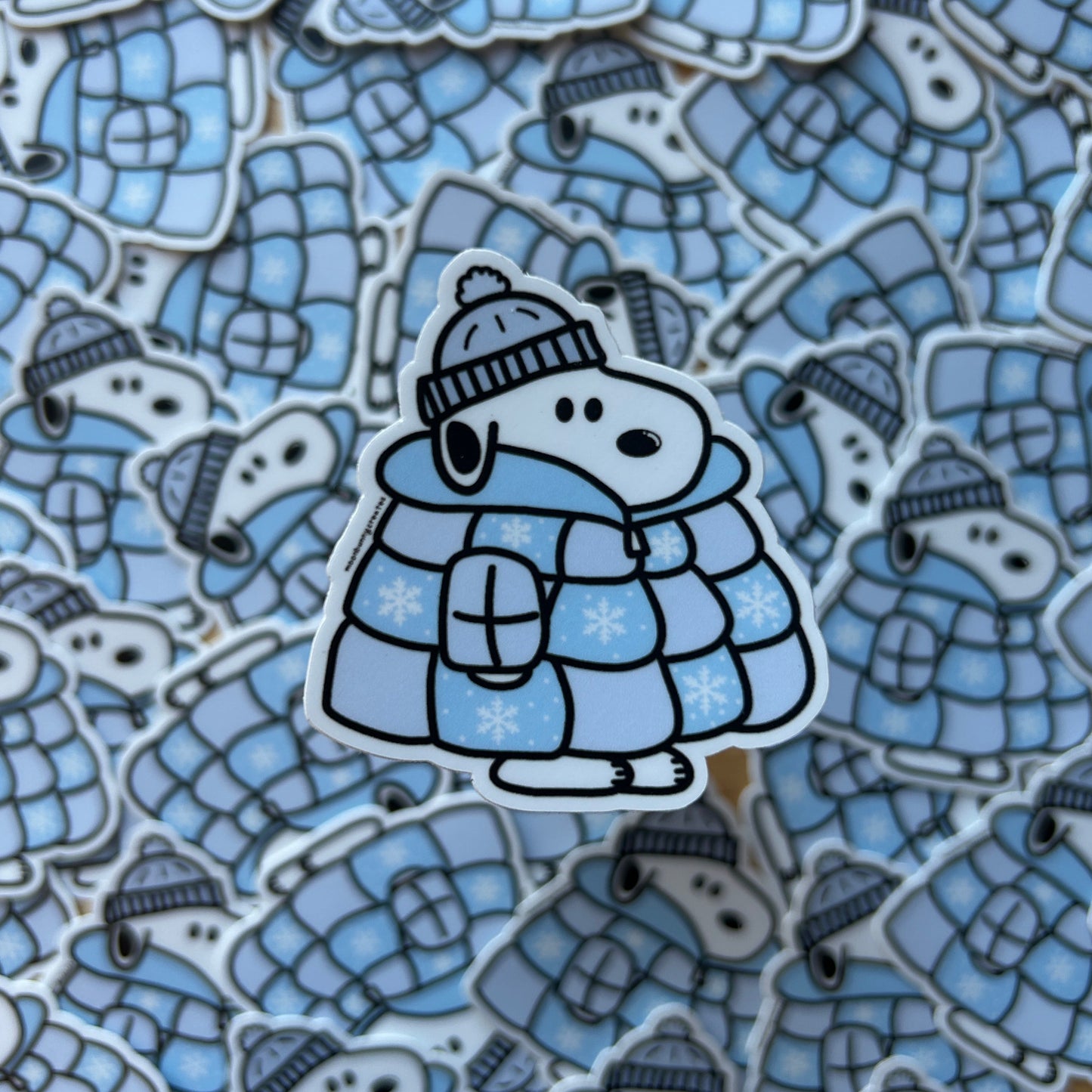 Snowflake Doggo Sticker