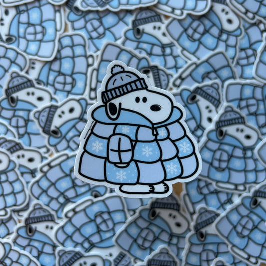 Snowflake Doggo Sticker