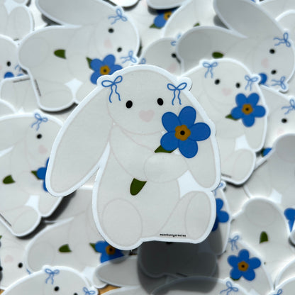 Forget Me Not Bunny Sticker