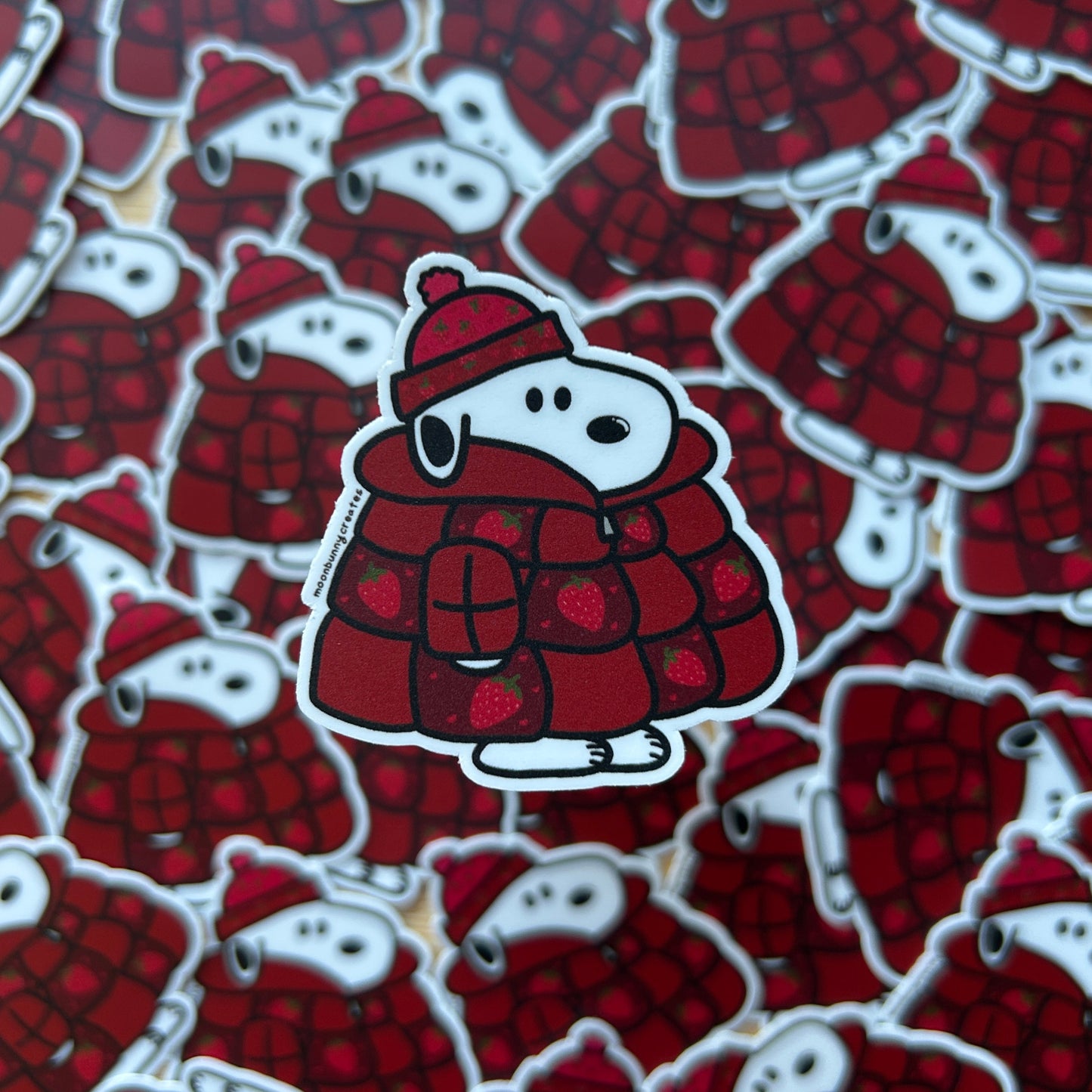 Strawberry Doggo Sticker